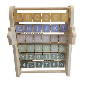 Moover Wooden‎ Abacus Alphabet ABC Letters Numbers Animals Educational Toy